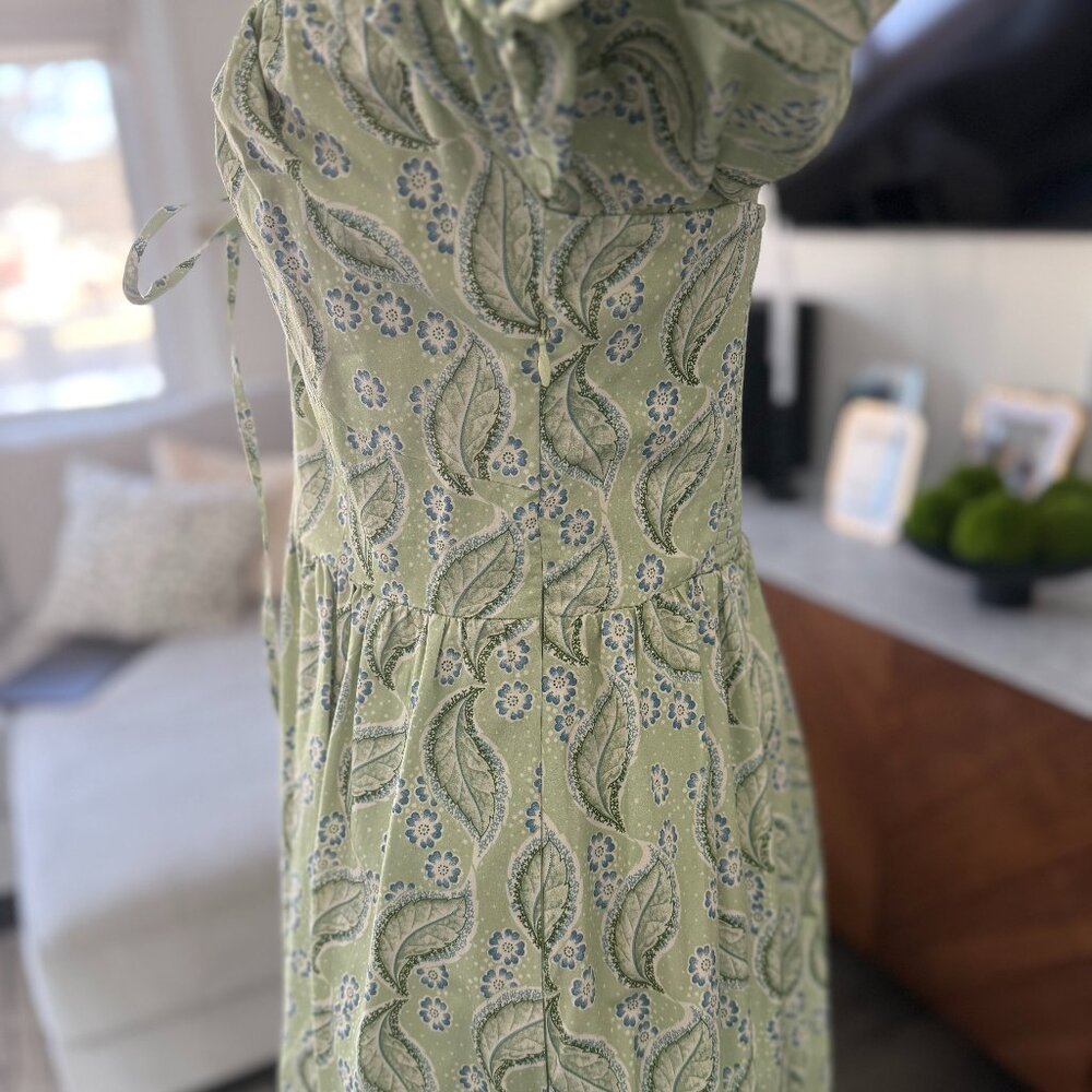 Hill House Home Ophelia Dress - Eucalyptus Floral - Picture 4 of 5